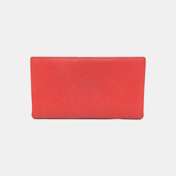 BVLGARI Calfskin Red Wallet