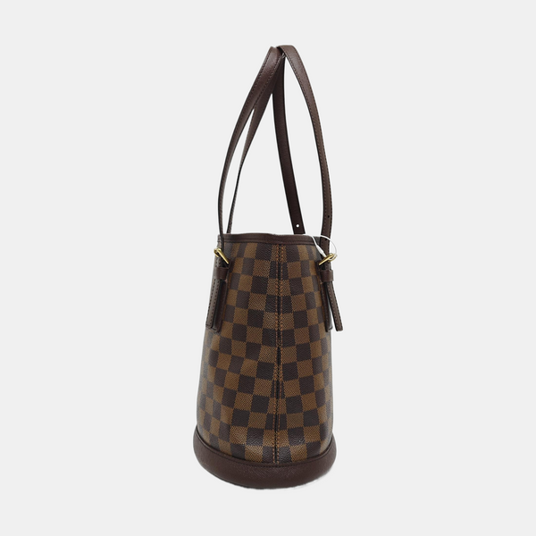 BUCKET PM Damier Ebene Coated Canvas Brown