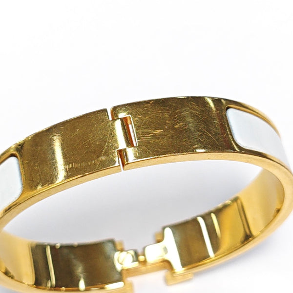 Clic H Metal Gold Bangle
