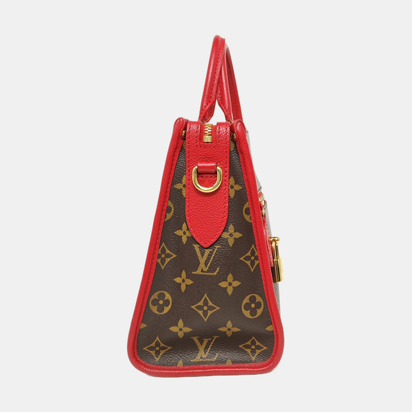 POPINCOURT PM Monogram Coated Canvas Brown