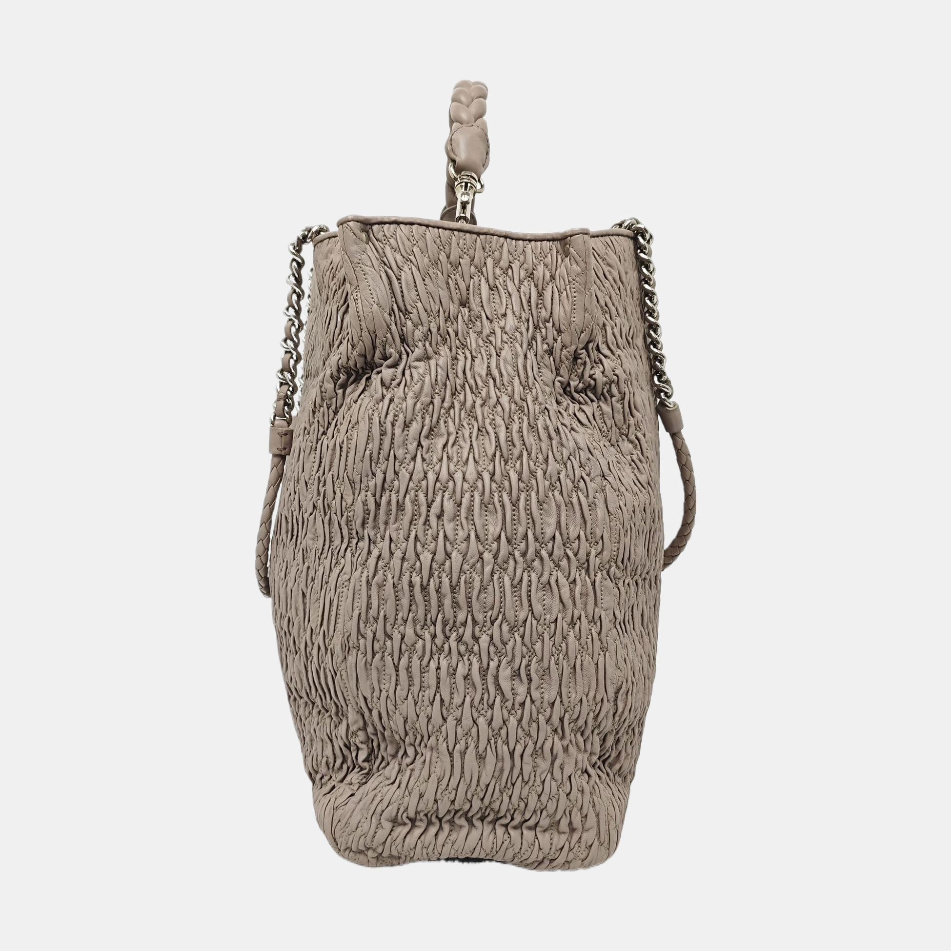 Lambskin Tote Bag Gray