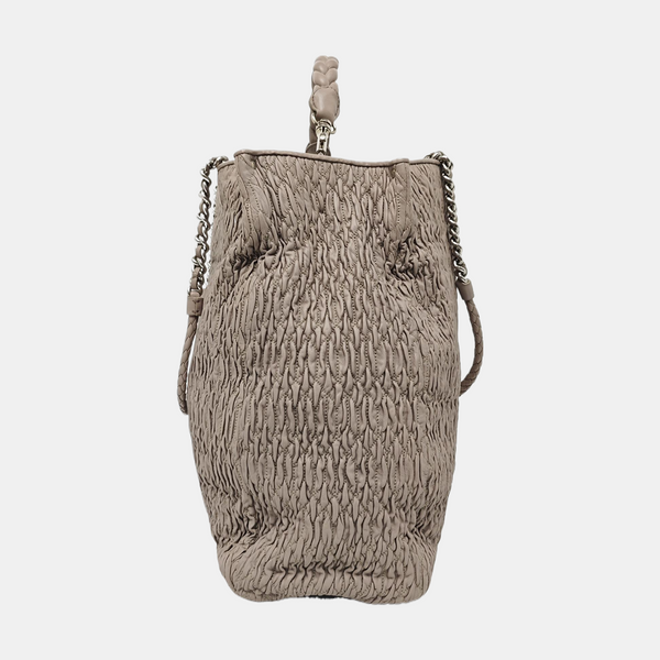 Lambskin Tote Bag Gray