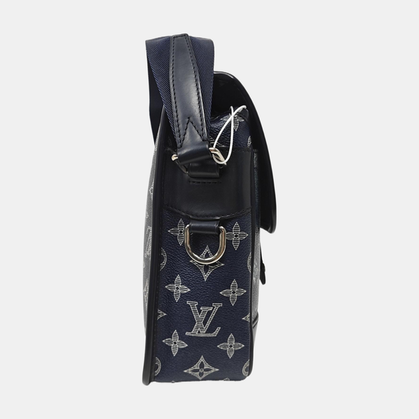 CHAPMAN SAVANE BB Monogram Coated Canvas Blue