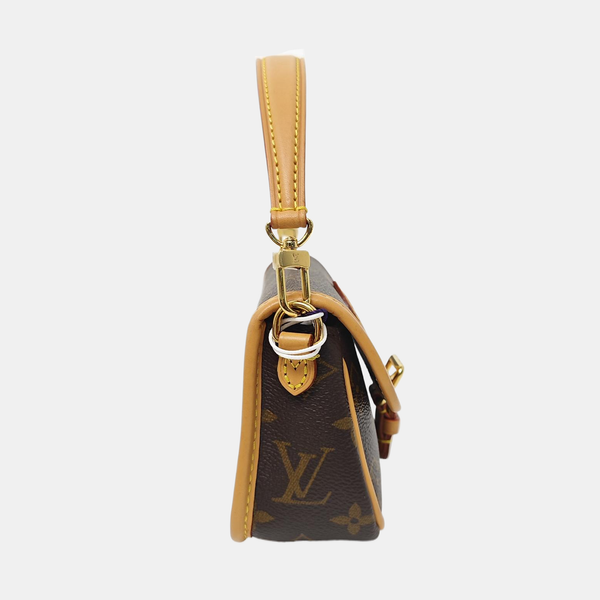 DIANE Nano Monogram Coated Canvas Brown
