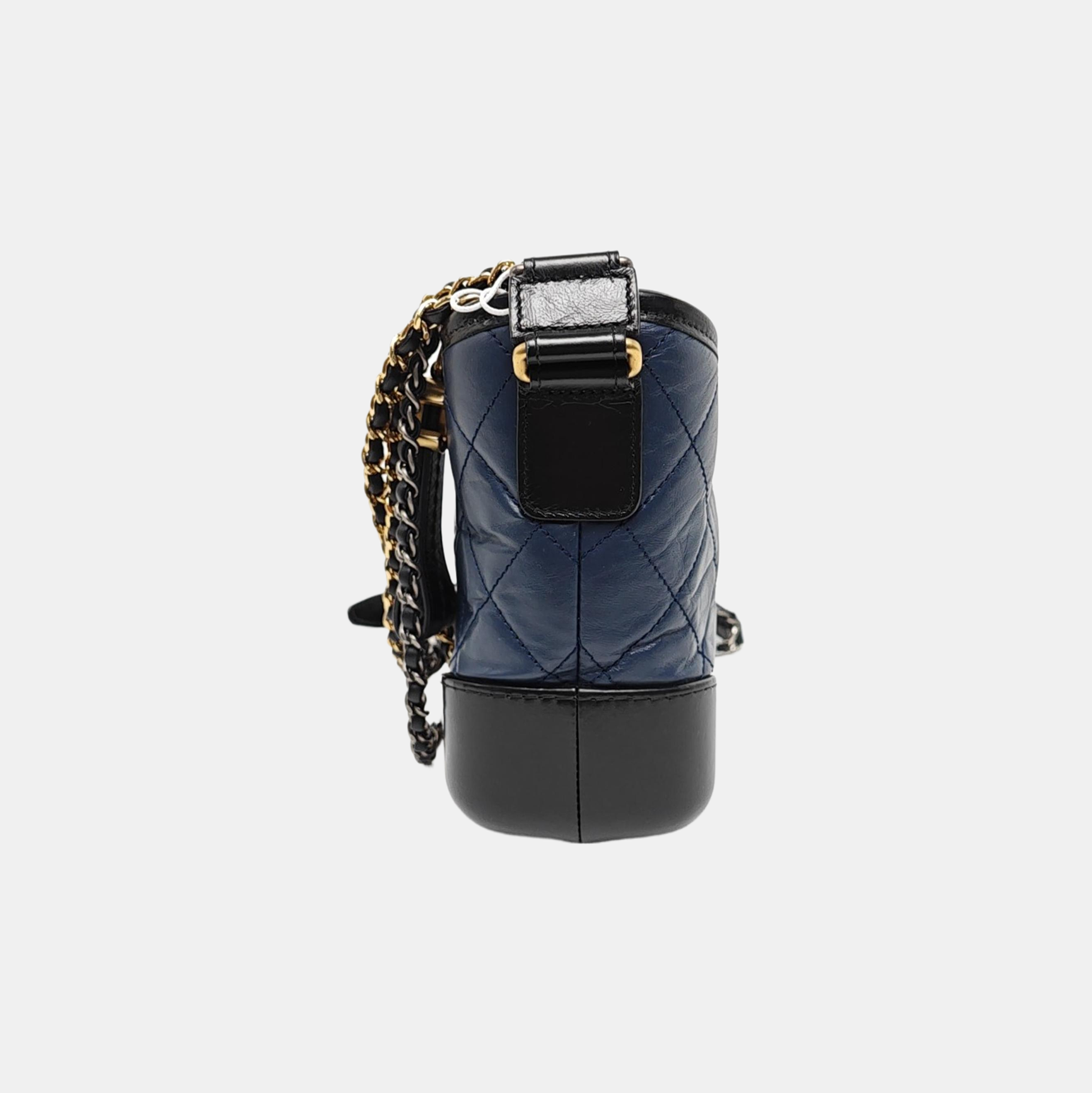Authenticated pre-owned  GABRIELLE Small Quilted Calfskin Blue - Shoulder Bag at Looply