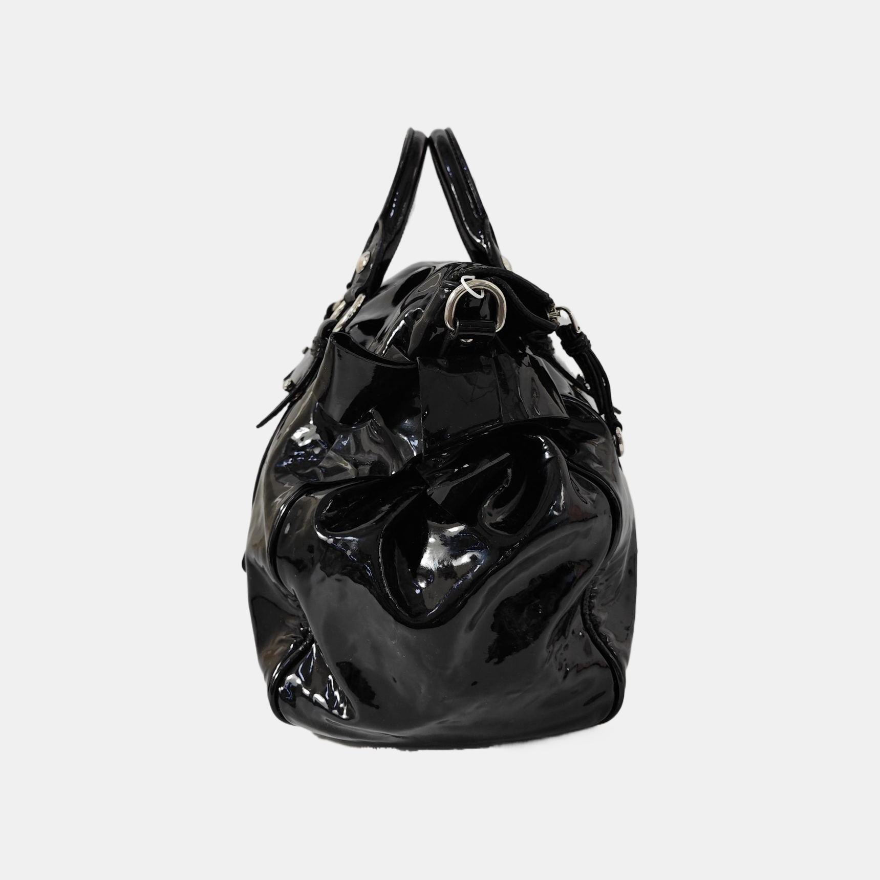 Bow Patent Leather Black