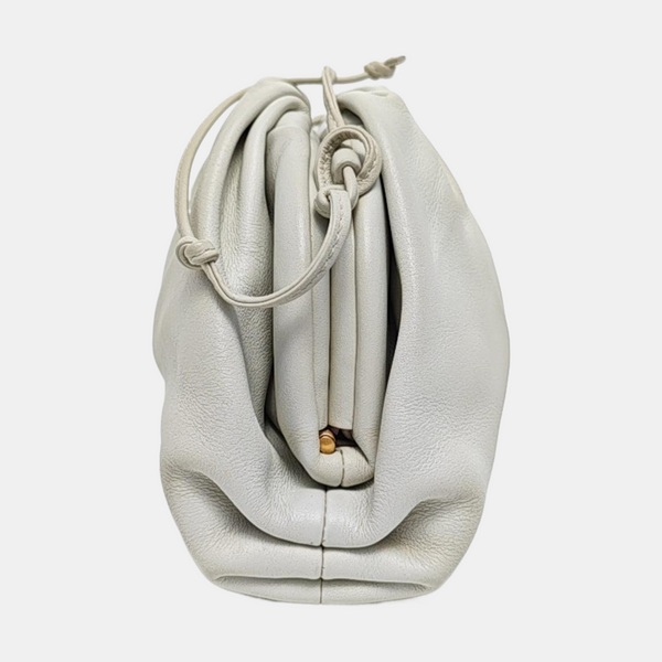 Authenticated pre-owned  The Pouch Mini Calfskin White - Shoulder Bag at Looply