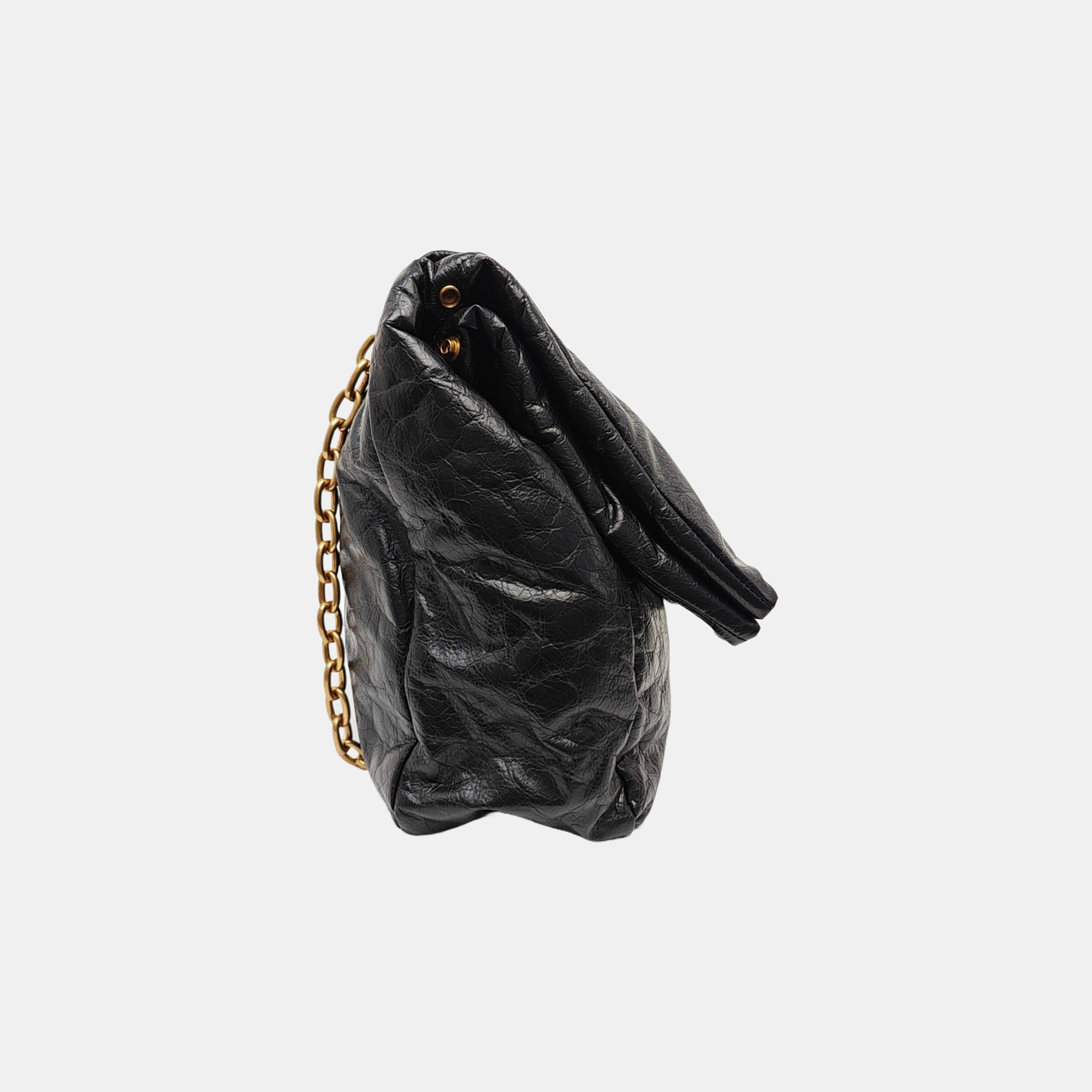 Monaco Large Calfskin Black