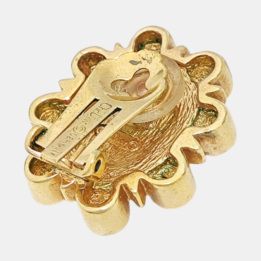 Metal Gold Clip On Earrings