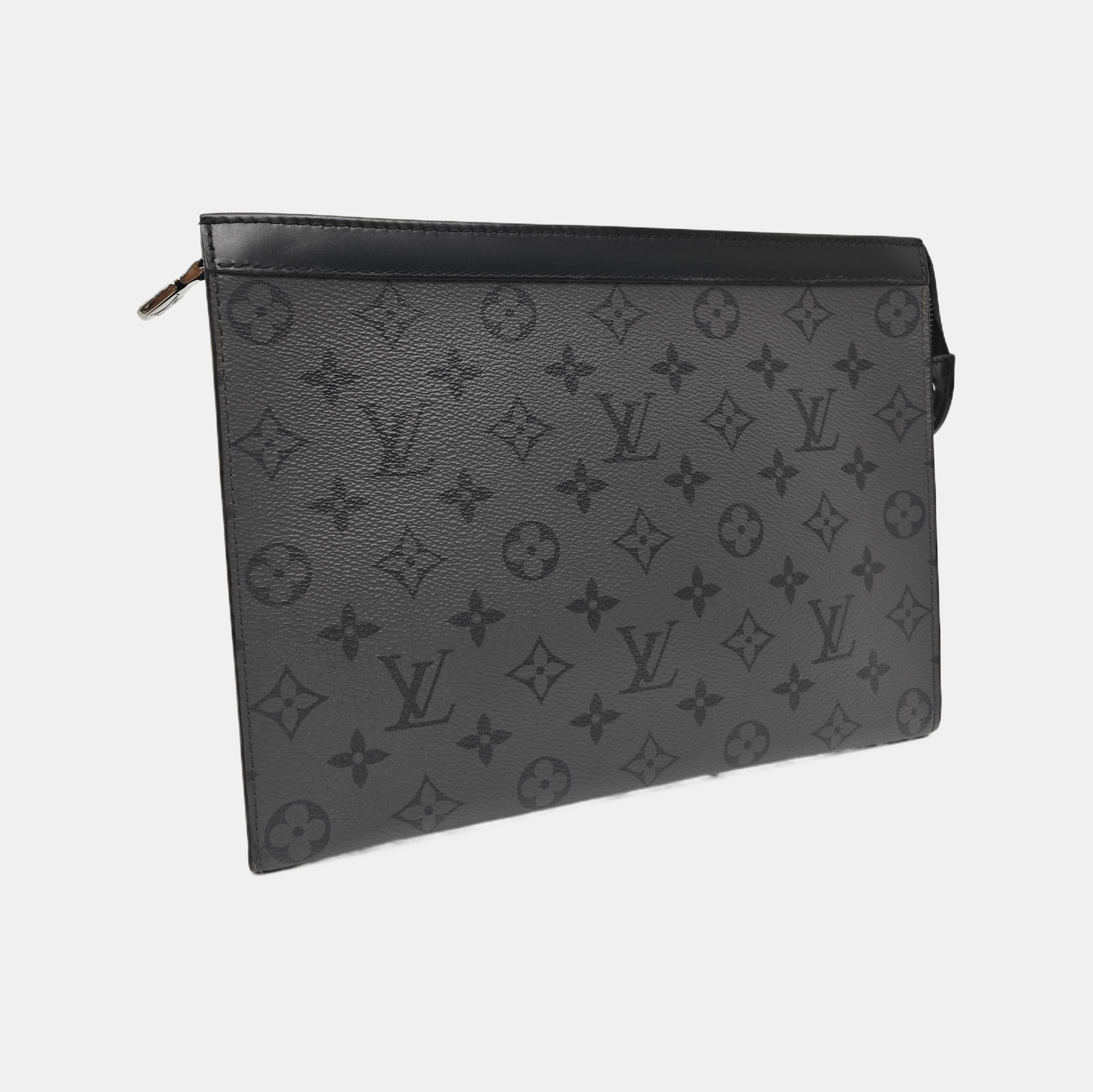 Pochette Voyag MM Monogram Coated Canvas Gray