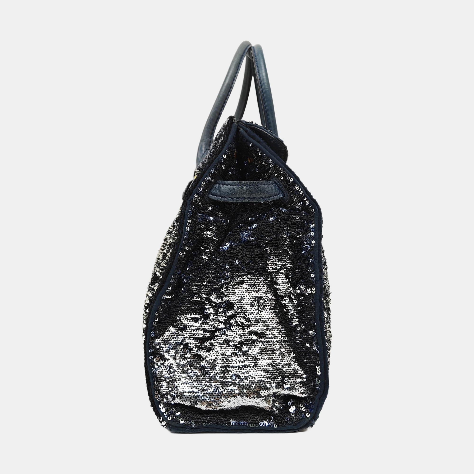 Sequins Tote Bag Blue