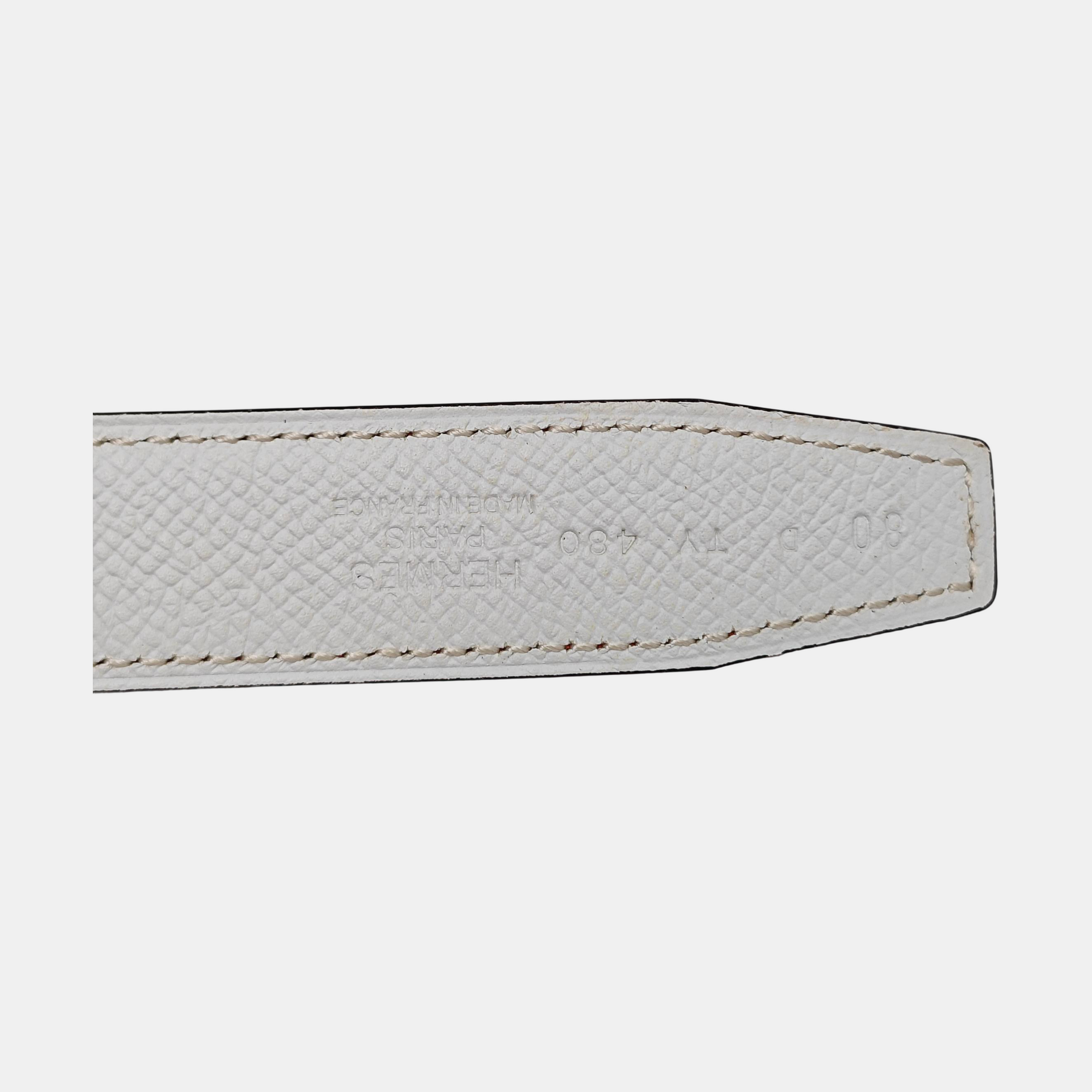 Leather Belt White