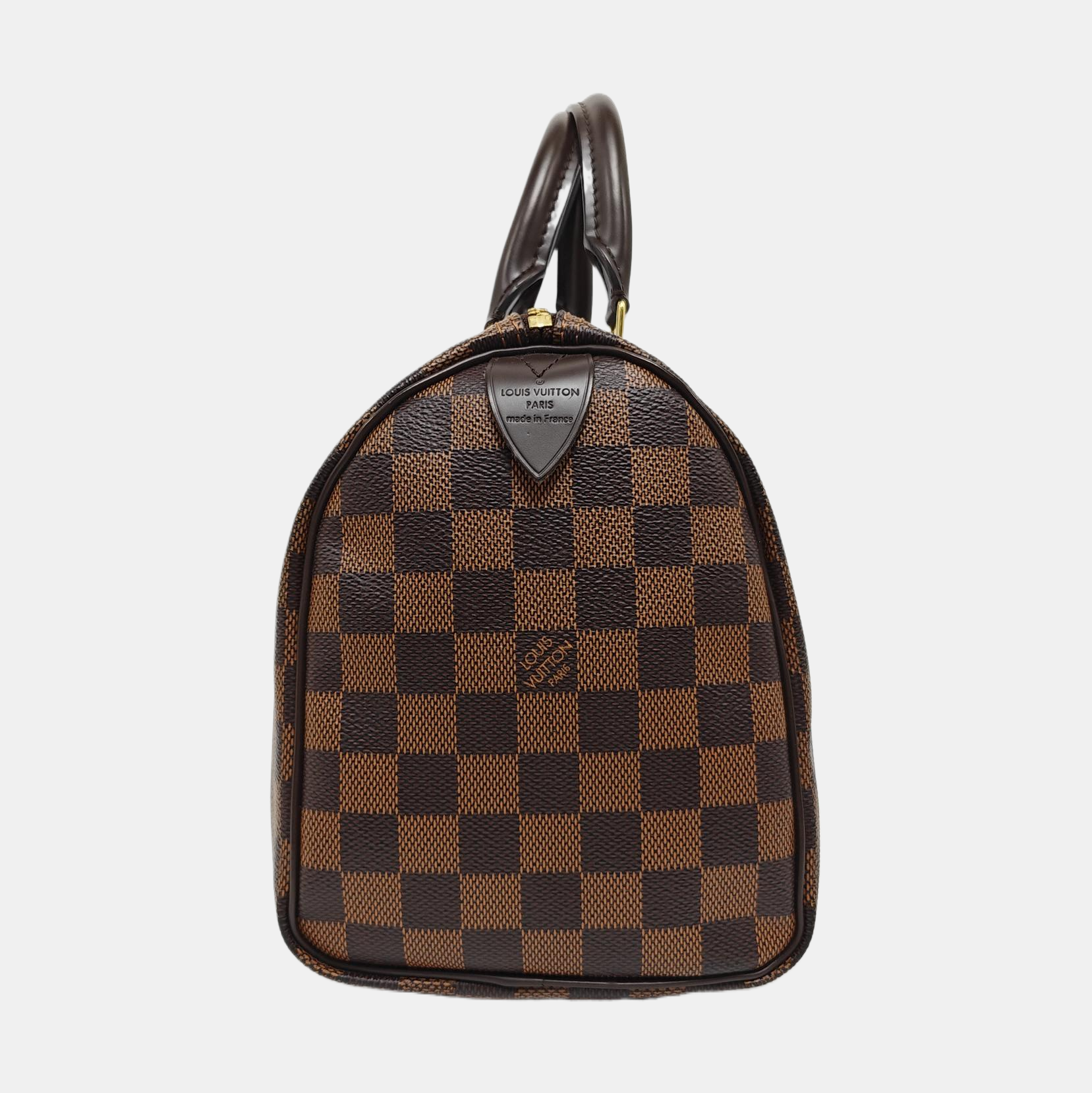 SPEEDY 25 Damier Ebene Coated Canvas Brown