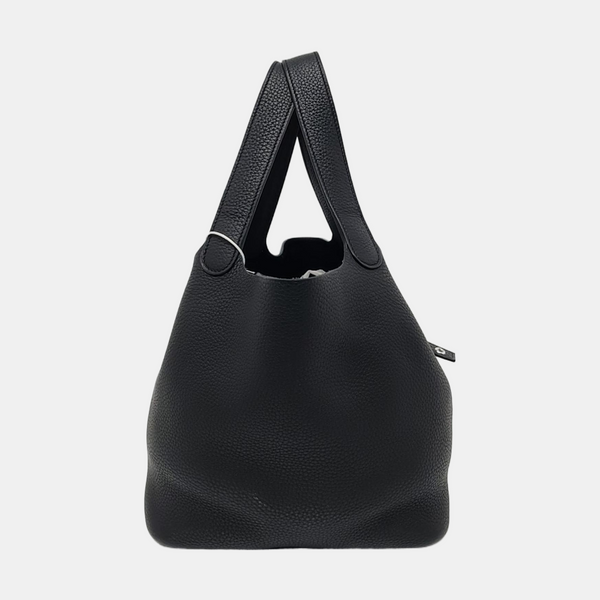 Authenticated pre-owned  Picotin 22 Clemence Black - Bucket Bag at Looply