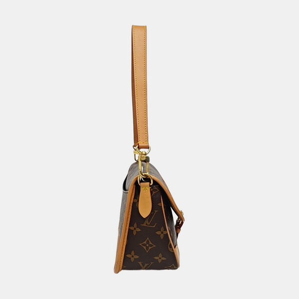 DIANE Monogram Coated Canvas Brown