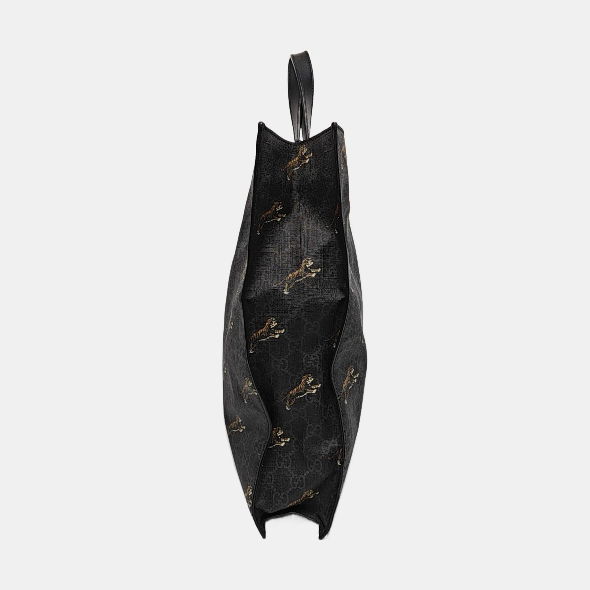 GG Supreme Monogram Coated Canvas Black