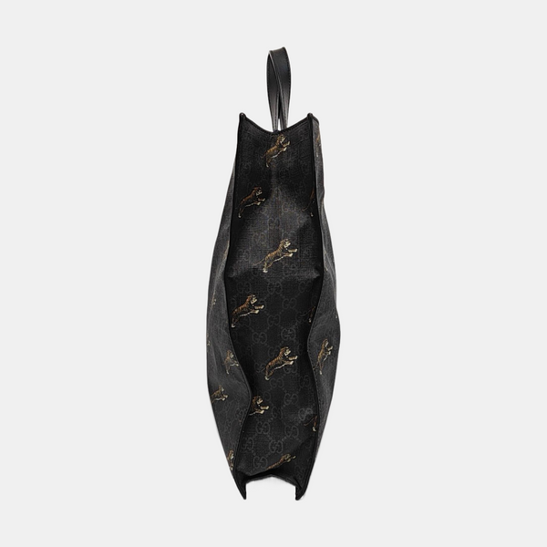 GG Supreme Monogram Coated Canvas Black