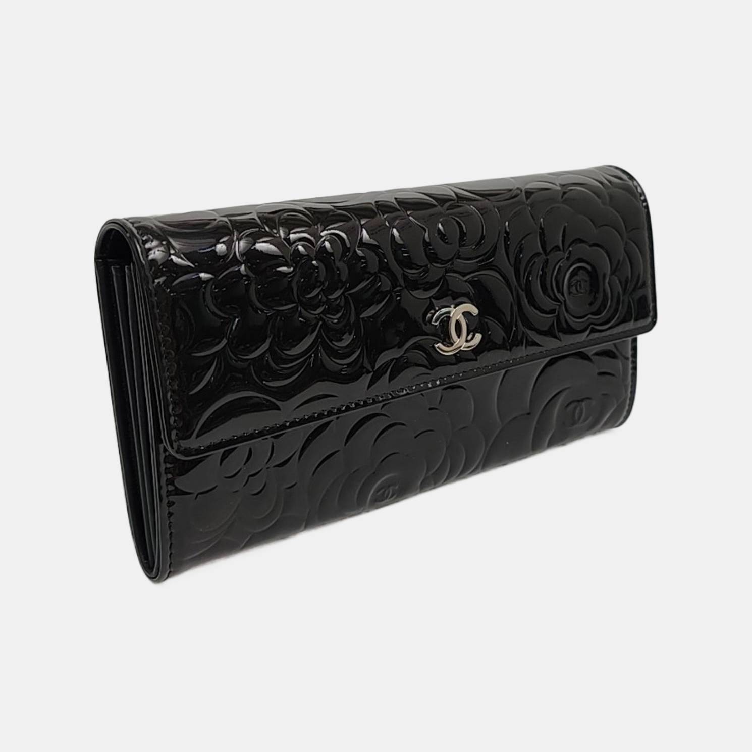Patent Leather Wallet Black