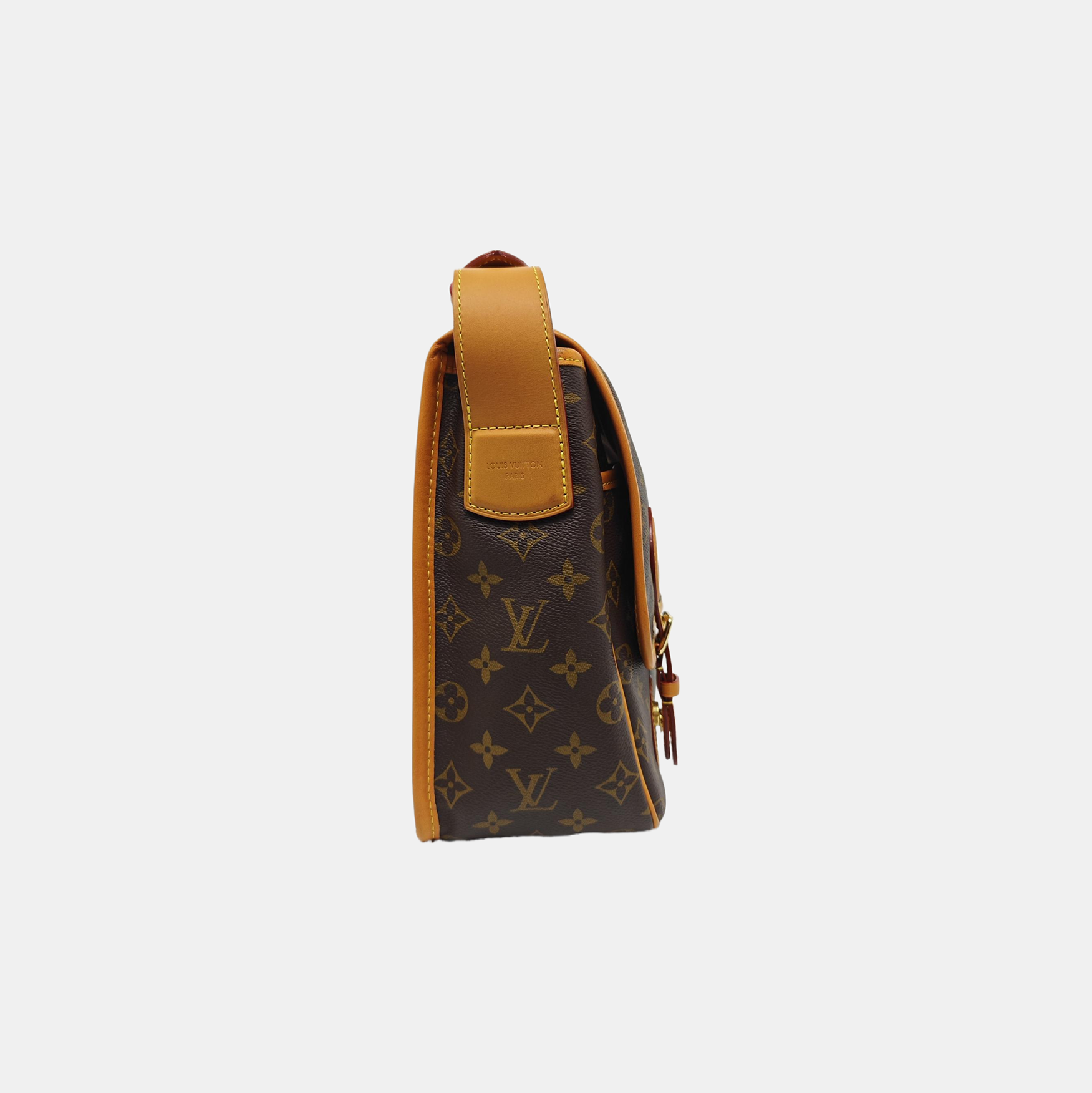 SATCHEL Monogram Coated Canvas Brown