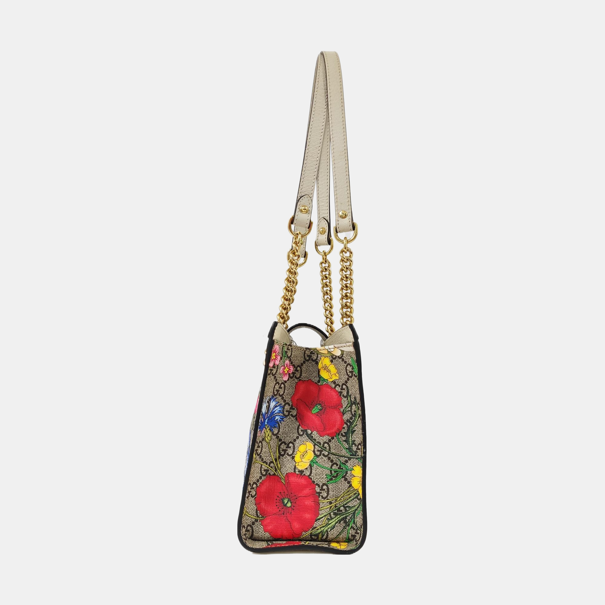 Padlock Small Monogram Coated Canvas Beige