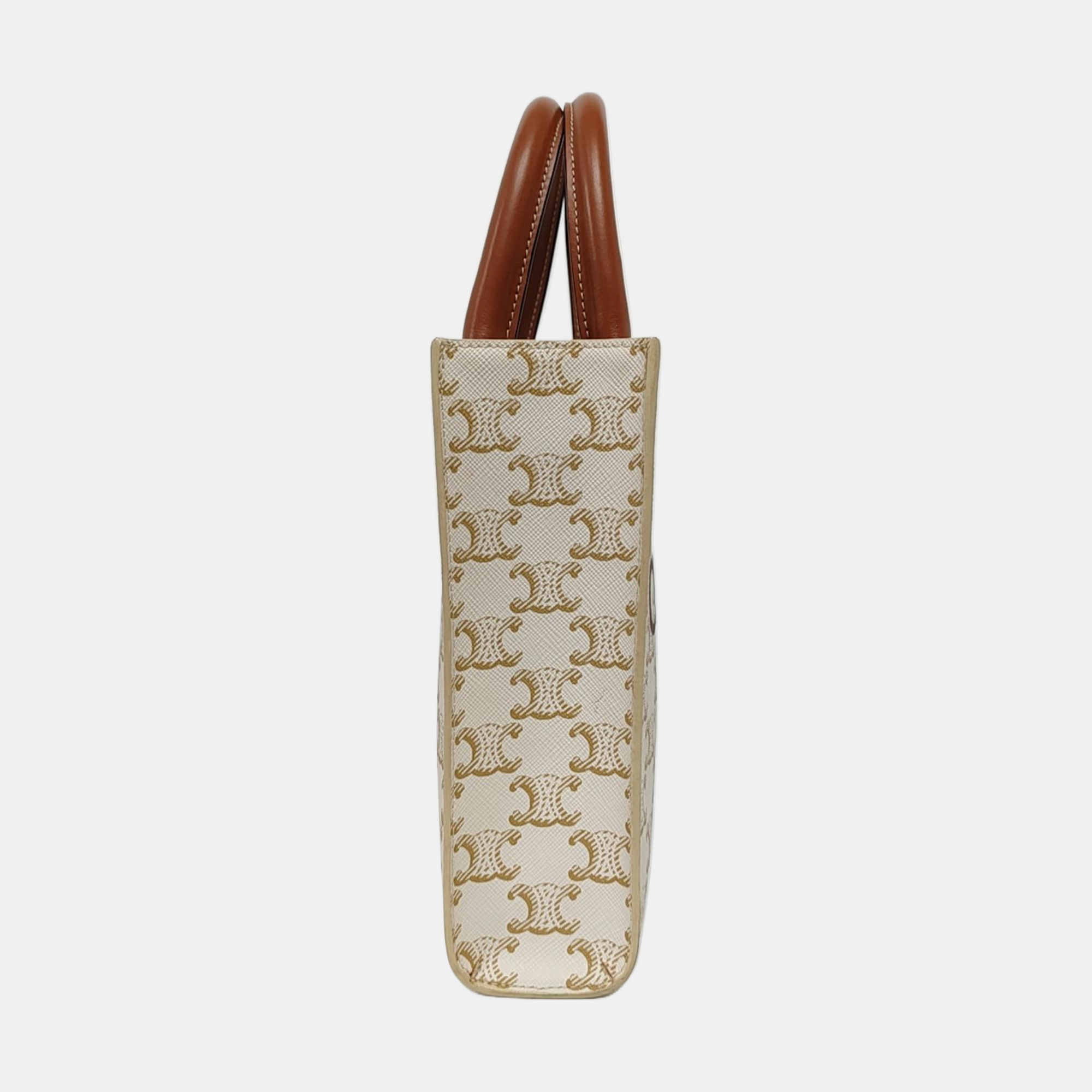CABAS CELINE Mini Coated Canvas White