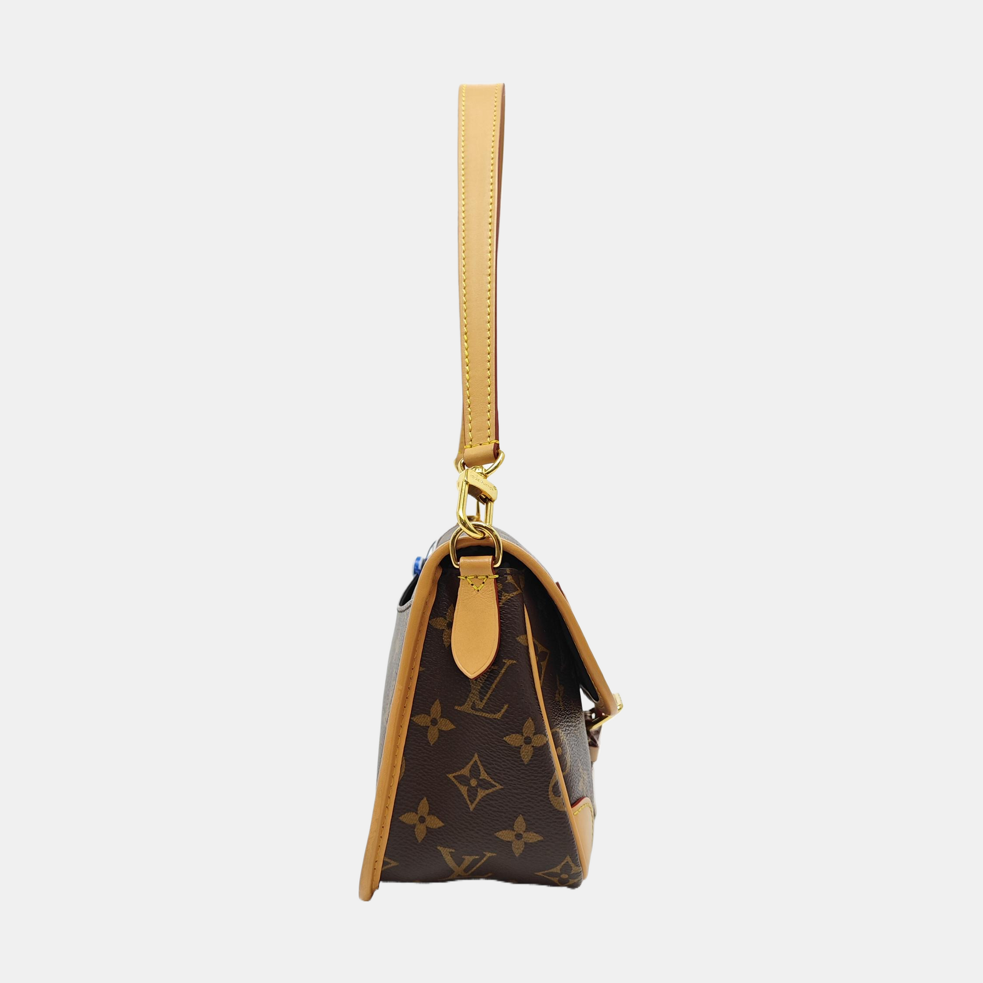 DIANE Monogram Coated Canvas Brown