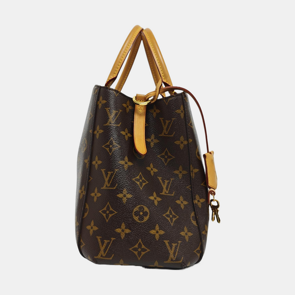 MONTAIGNE GM Monogram Coated Canvas Brown