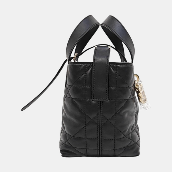Toujours Nano Cannage Calfskin Black