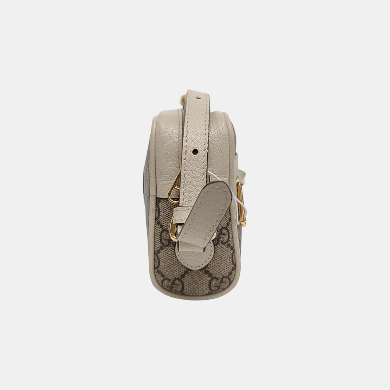 Ophidia Mini Monogram Coated Canvas Beige