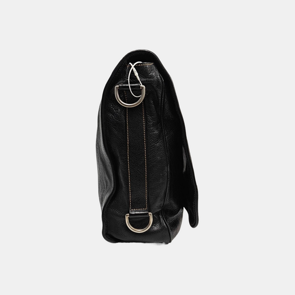 Calfskin Shoulder Bag Black