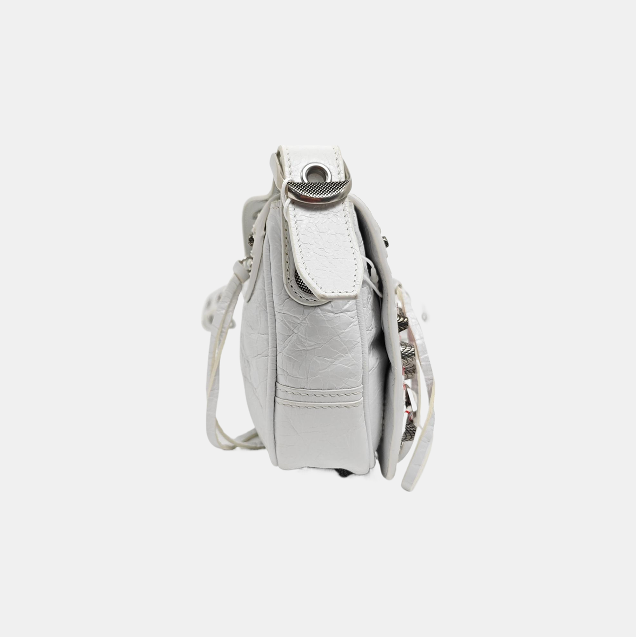 Authenticated pre-owned  Le Cagole XS Lambskin White - Shoulder Bag at Looply