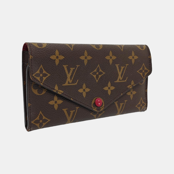 JOSÉPHINE Monogram Coated Canvas Brown Wallet
