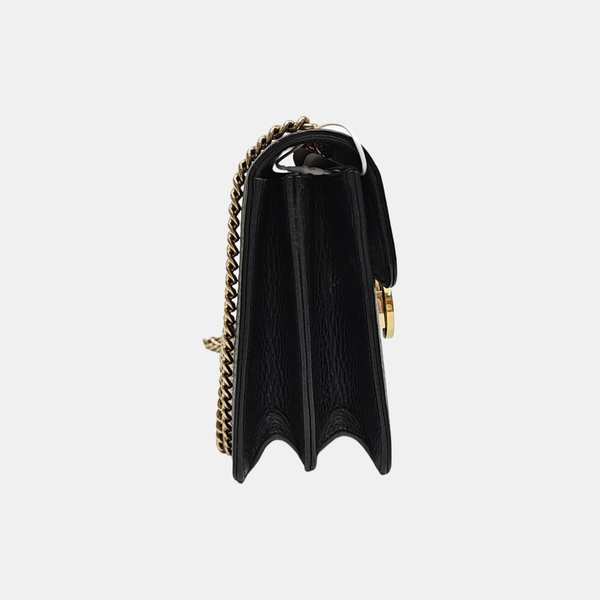 Interlocking G Small Calfskin Black