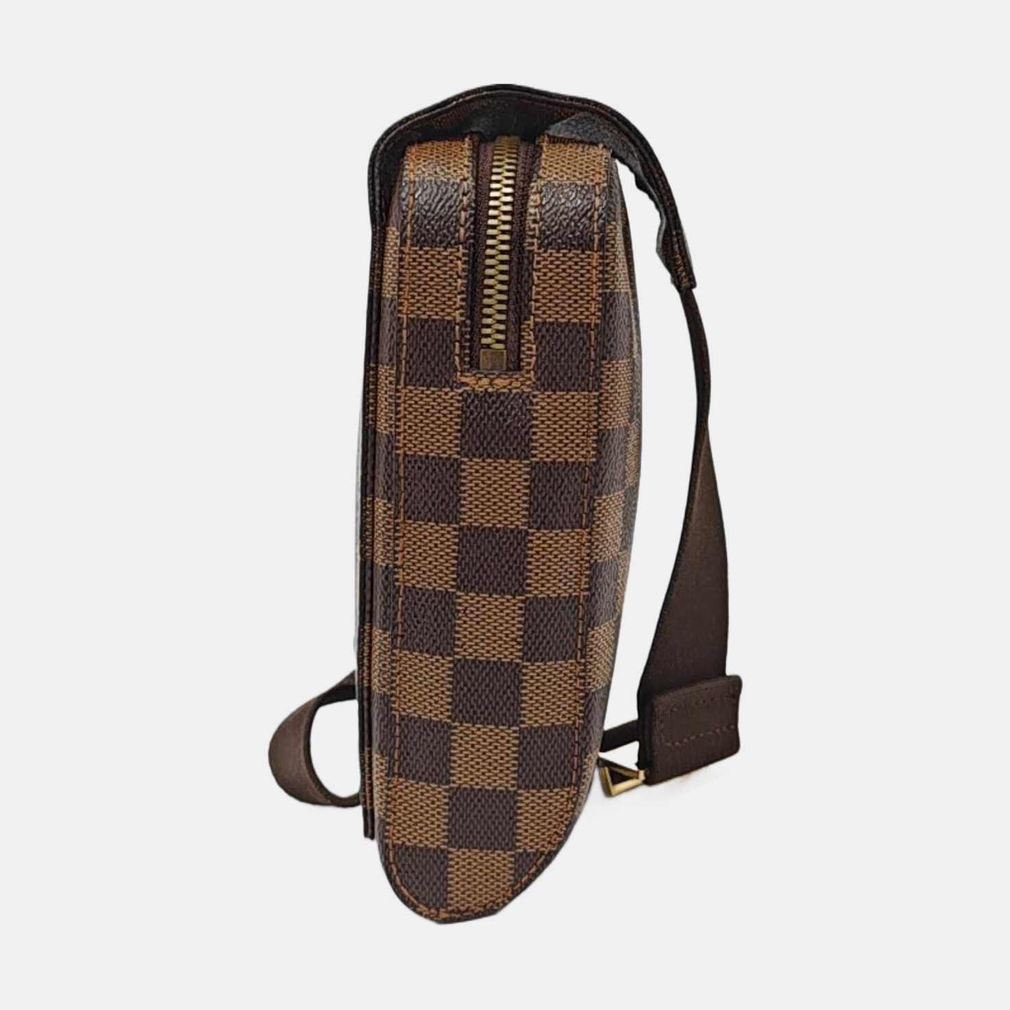 GÉRONIMOS Damier Ebene Coated Canvas Brown