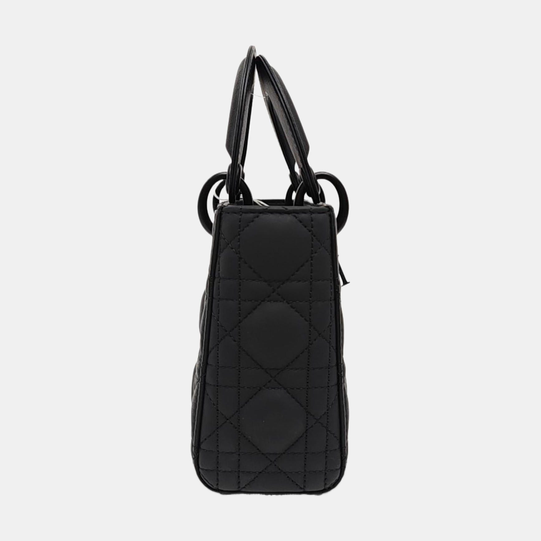 Lady Dior Mini Cannage Calfskin Black