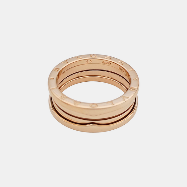 B.ZERO1 18k Rose Gold Ring EU 63