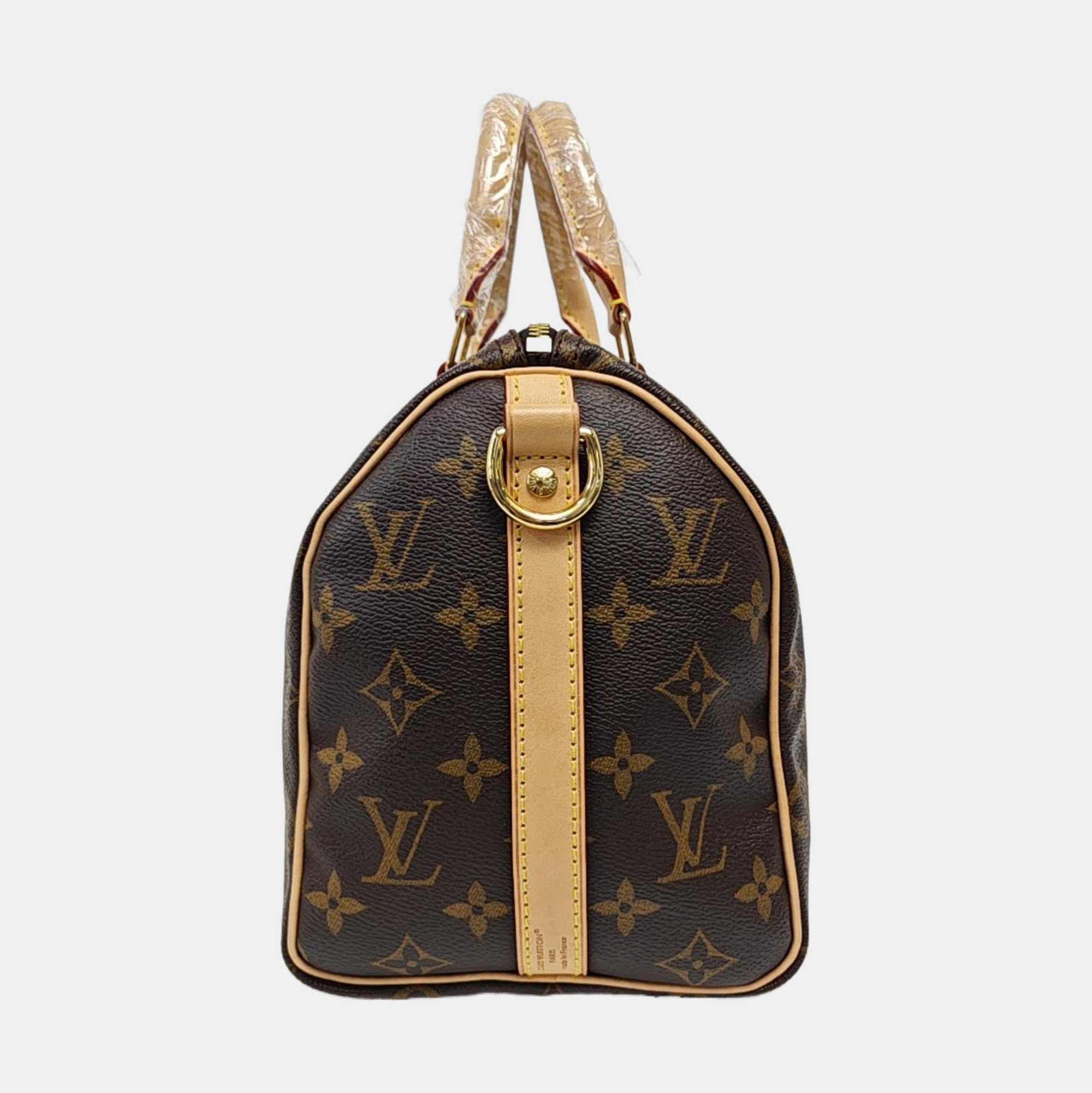 SPEEDY 25 Monogram Coated Canvas Brown