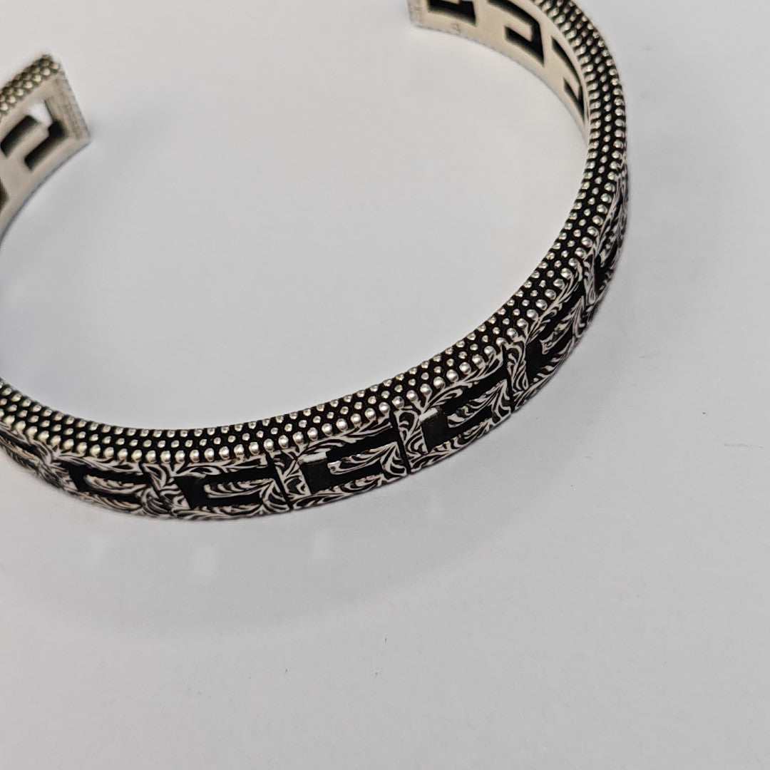 Double G 925 Sterling Silver Bangle