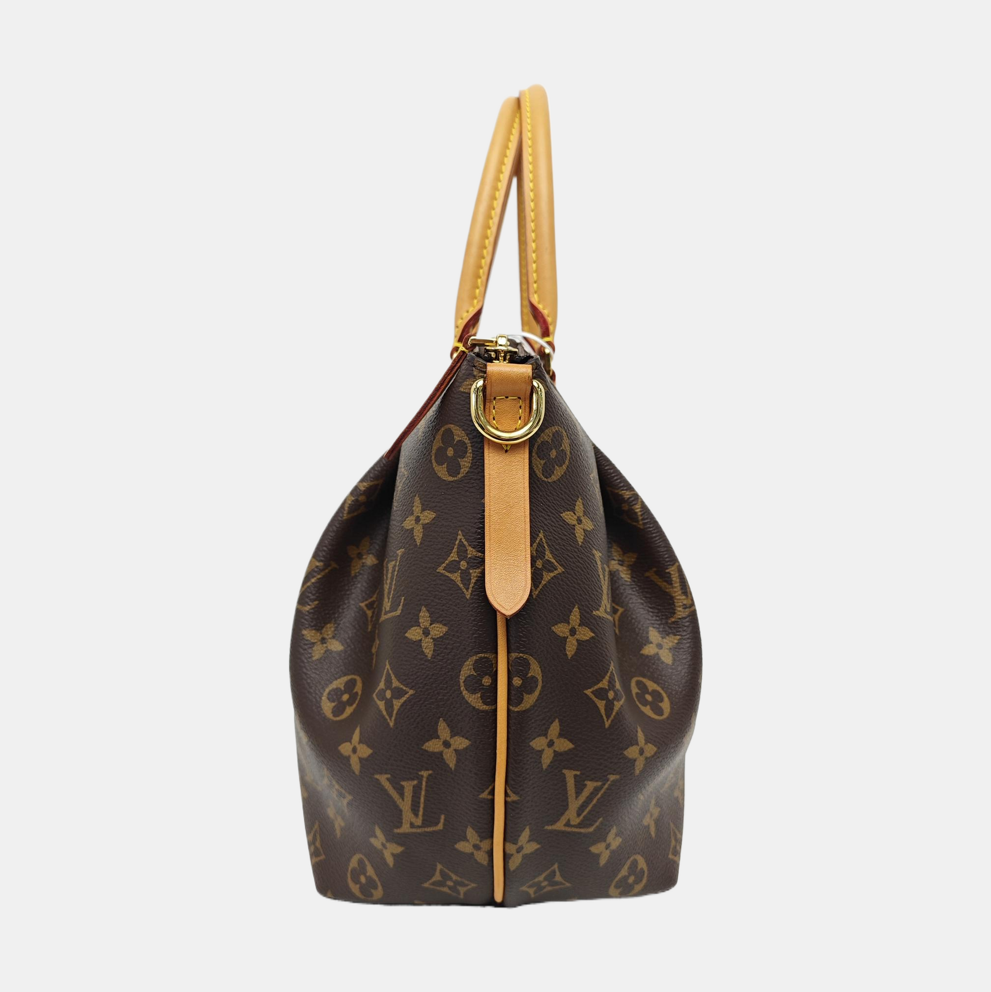 TURENNE MM Monogram Coated Canvas Brown