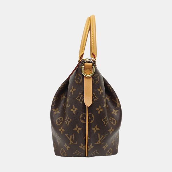 TURENNE MM Monogram Coated Canvas Brown