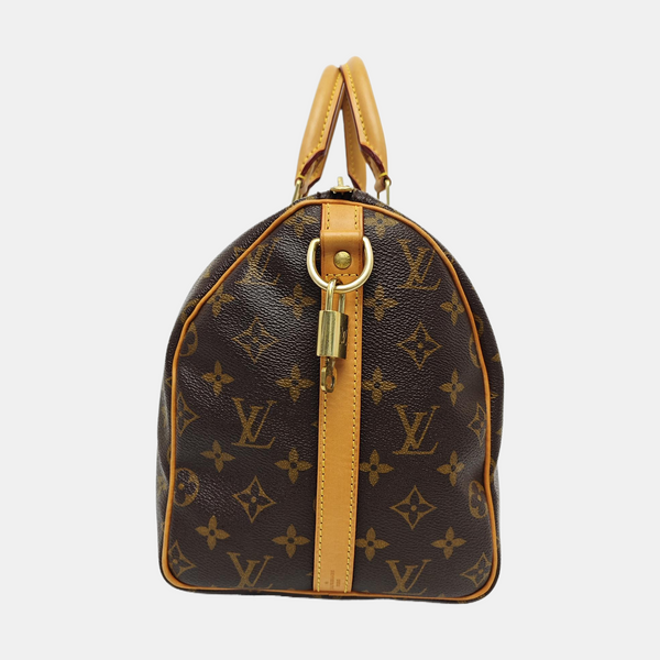 SPEEDY 30 Monogram Coated Canvas Brown