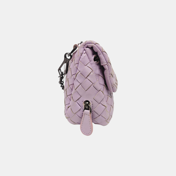 Lambskin Shoulder Bag Purple