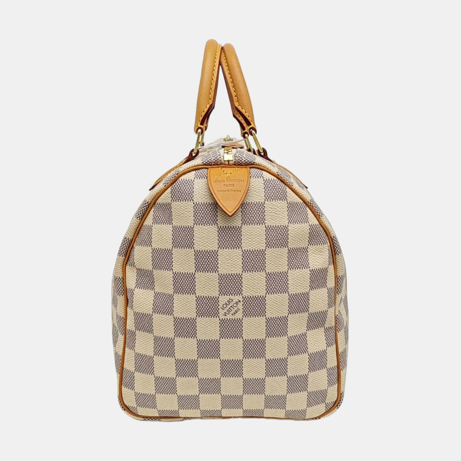 SPEEDY 30 Damier Azur Coated Canvas White