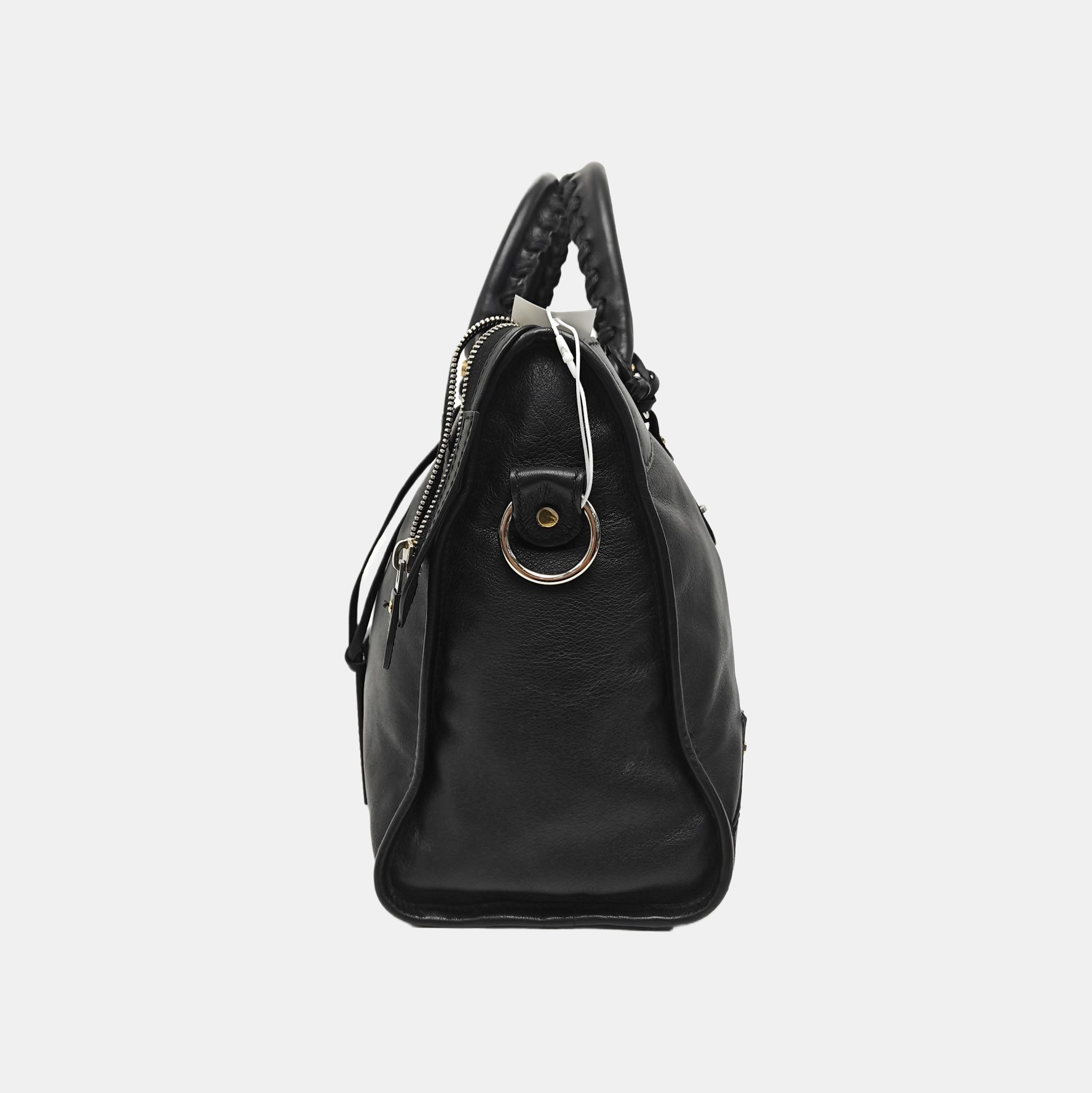 Metal Plate Classic City Lambskin Black