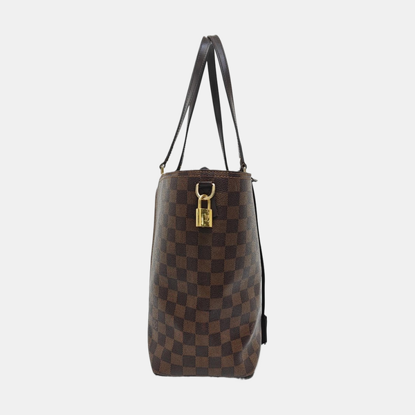 JERSEY Damier Ebene Coated Canvas Brown