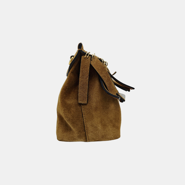 Suede Shoulder Bag Brown