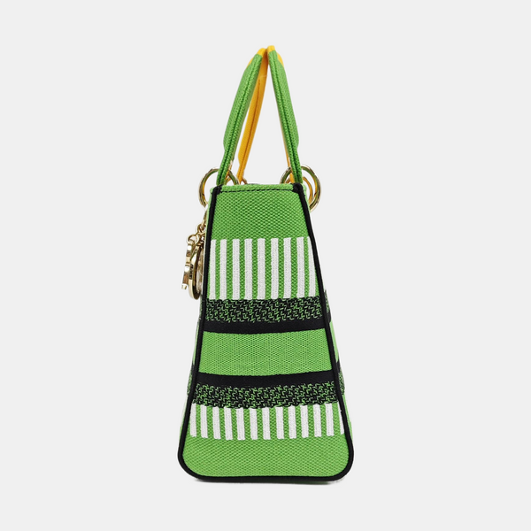 Authenticated pre-owned  Lady D-Lite Medium Fabric Multicolor - Tote Bag at Looply