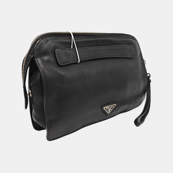 Calfskin Clutch Black