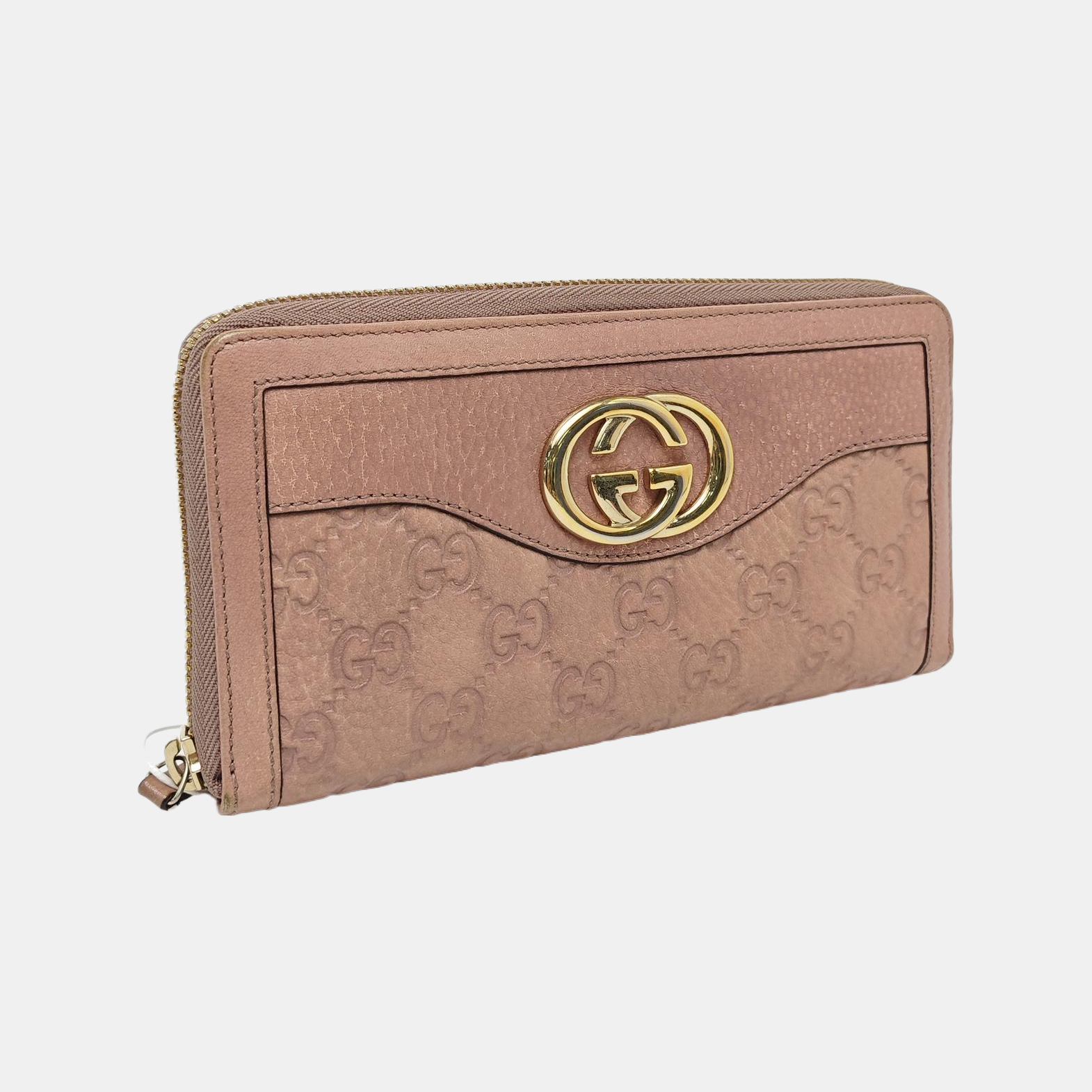 Monogram Calfskin Wallet Pink