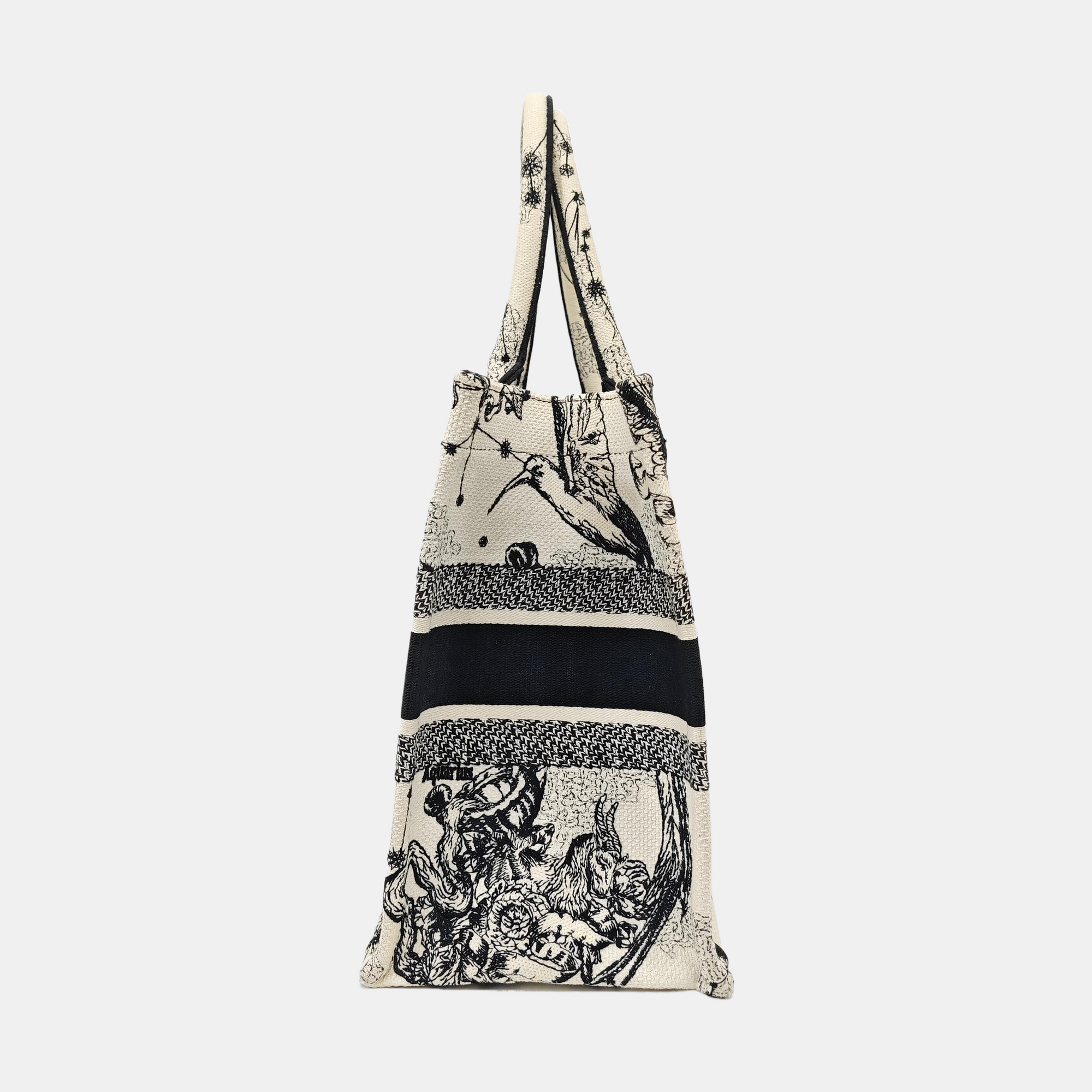 Book Tote Medium Canvas White